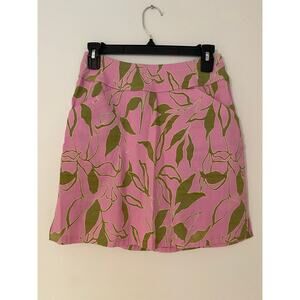 Holly Shae Pink Green Skyler Skort-Pastel Meadows Built In Short Mesh XS Cotton